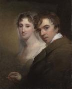 Thomas Sully, Self-Portrait of the Artist Painting His Wife (Sarah Annis Sully)